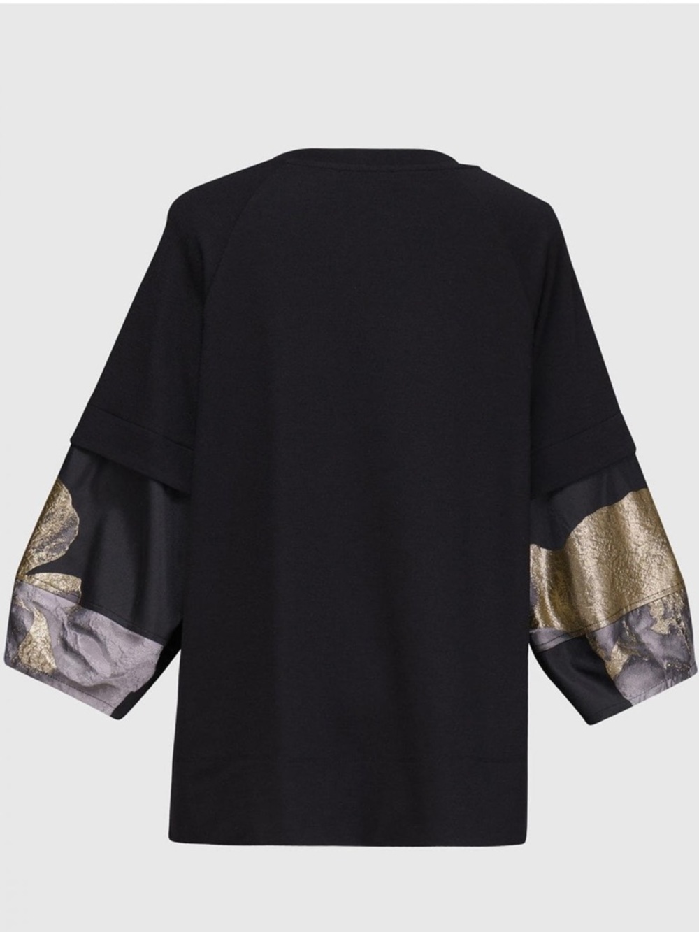 ALEMBIKA Jersey high low peony black tshirt top size XS relaxed - Picture 6 of 7